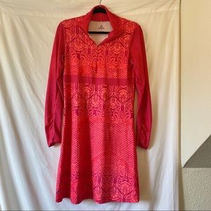 Prana Long Sleeve Printed Dress